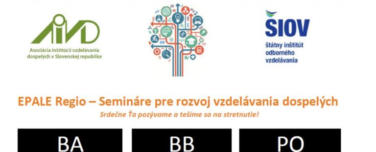 EPALE Regio – Semináre pre rozvoj vzdelávania dospelých